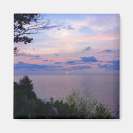 Imán Sonnenuntergang am Lake Ontario