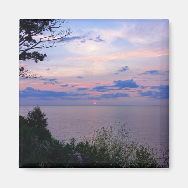 Imán Sonnenuntergang am Lake Ontario (Frente)
