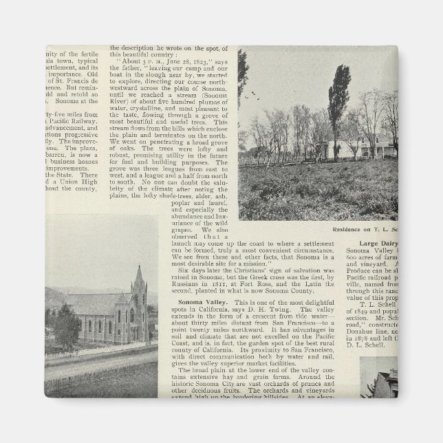 Imán Sonoma, California (Frente)