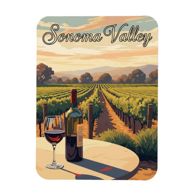 Imán Sonoma Valley California Travel (Vertical)