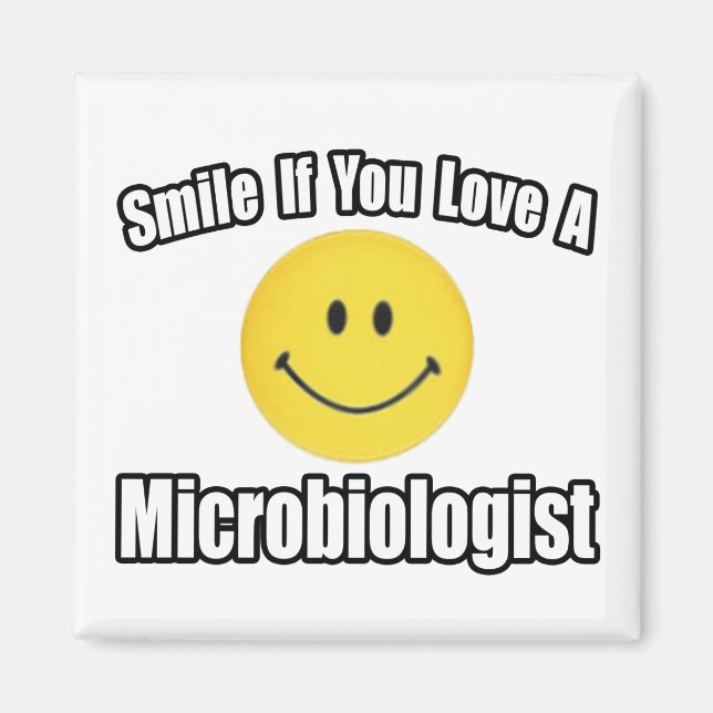 Imán Sonreír... Amar a un microbiólogo (Frente)