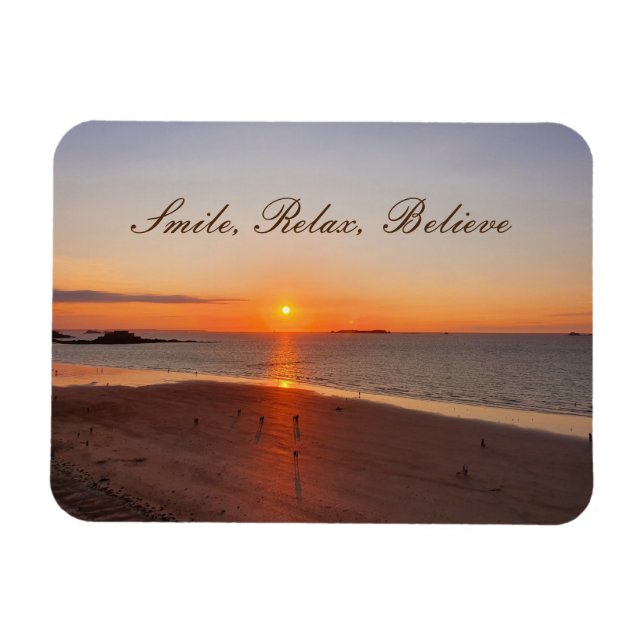 Imán Sonreír, relajarse, creer (Horizontal)