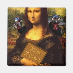 Imán Sonreír Y Comer Tofurkey