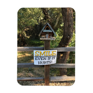 Imán Sonríe aunque duele, Rótulo gracioso