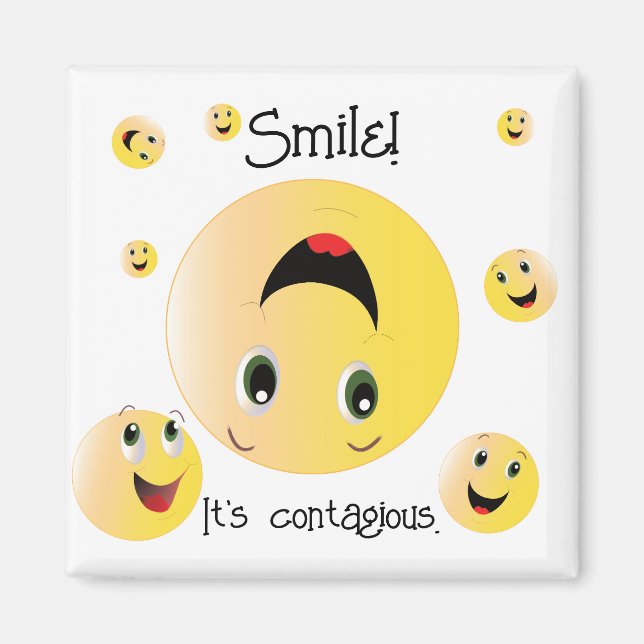 Imán Sonríe. Es contagioso (Frente)