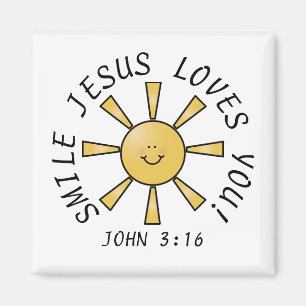 Imán Sonríe Sunshine Jesús te ama