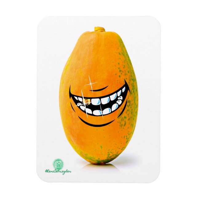 Imán Sonriente Pawpaw conoció a 'n Goue Tand (Vertical)