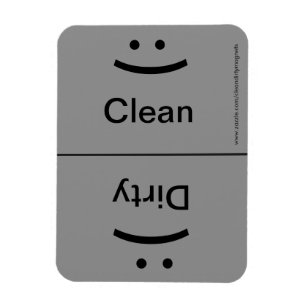 Imán Sonrisa/ceño fruncido - gris de Drk