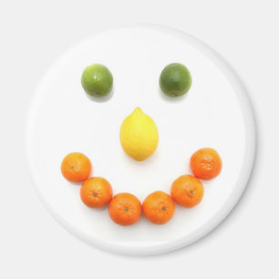 Imán Sonrisa de cítricos con fruta