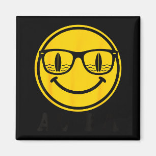 Imán Sonrisa de surf aloha gafas de sol reflejo de tabl