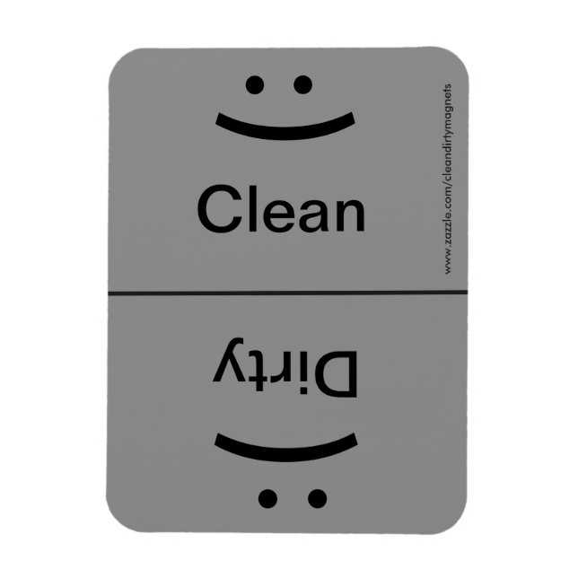 Imán Sonrisa/Frown - Gris seco (Vertical)