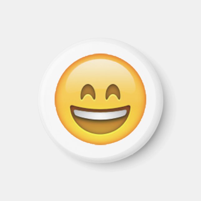 Imán Sonrisa Ojos Cerrados - Emoji (Frente)
