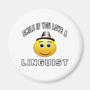 Imán sonrisa si usted ama a un lingüista