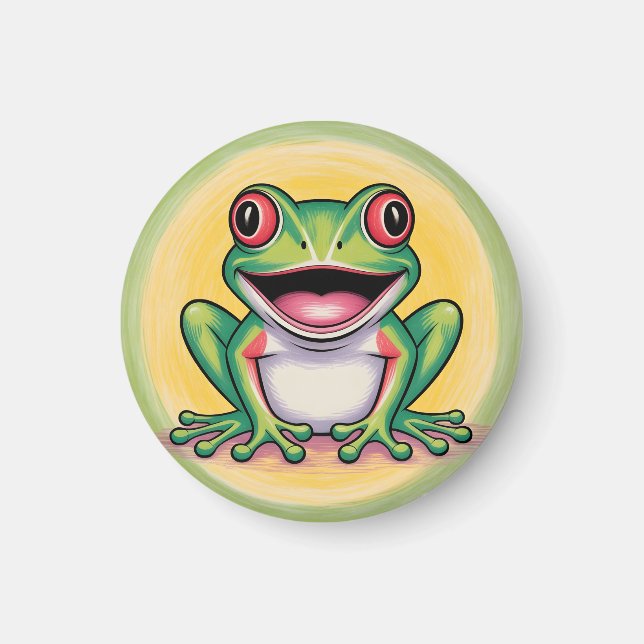 Imán Sonrisa suave de rana (Frente)