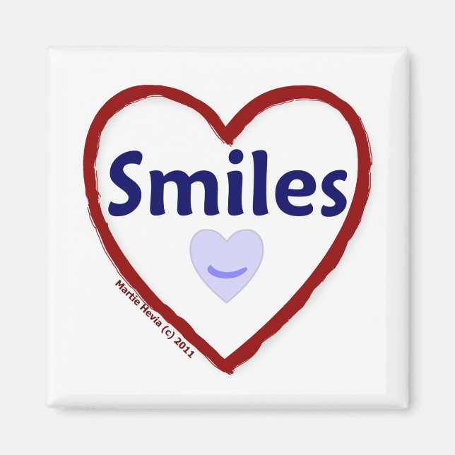 Imán Sonrisas de amor (Frente)