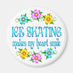 Imán Sonrisas del patinaje de hielo
