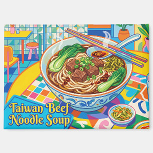 Imán Sopa de fideos con carne de Taiwan