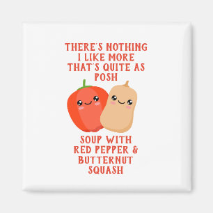 Imán sopa de pimienta roja y calabaza de marihuana