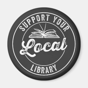 Imán soportar la biblioteca local T-Shirt Magnet