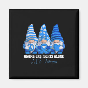 Imán Soporte de Gnomías de Cinta Azul Mes de Conciencia