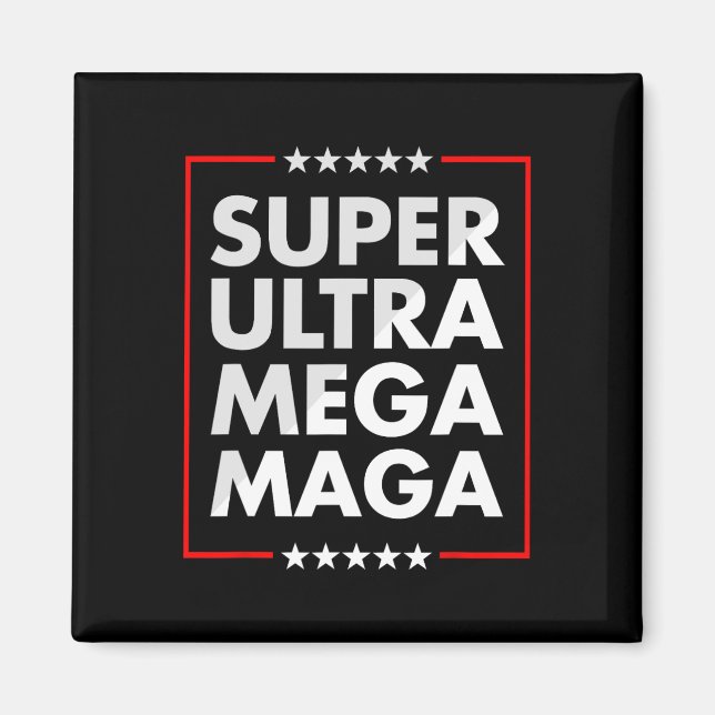 Imán Soporte republicano liberal ultra mega maga Trump (Frente)