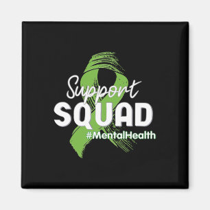 Imán Soporte Squad Mental Health Awareness Lime Green R