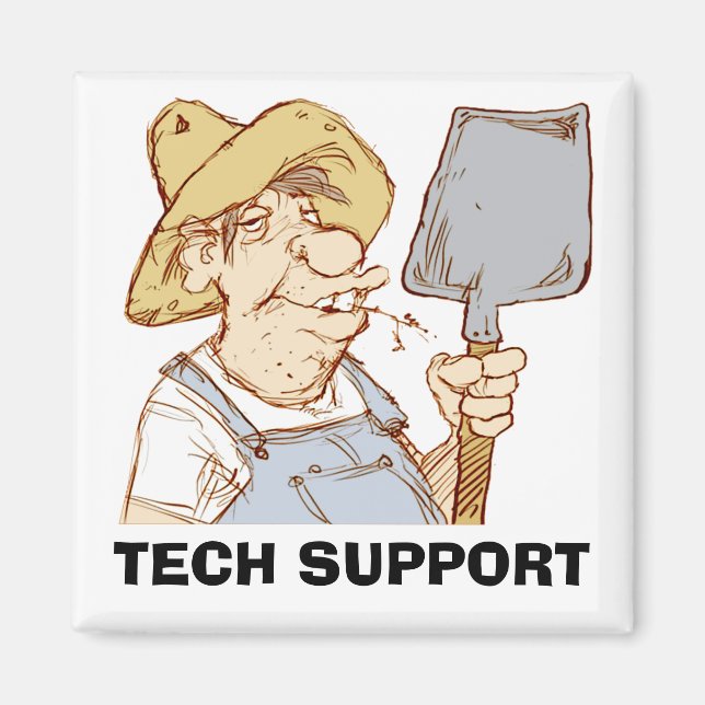 Imán Soporte técnico de Redneck (Frente)