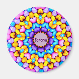 Imán SORCHA ~ Patrón personalizado de Pascua Fractal ~ 