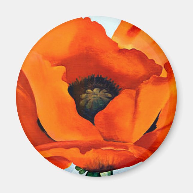 Imán Sorprendente Georgia O'Keeffe Red Poppy (Frente)