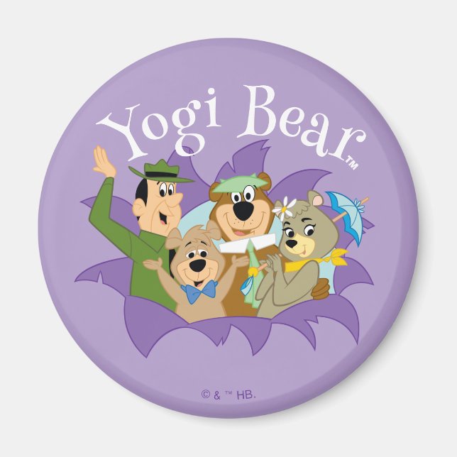 Imán Sorpresa del oso y los amigos de Yogi (Frente)