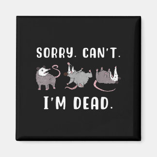 Imán Sorry Can't I'm Dead Ssum Character Playing Dead O