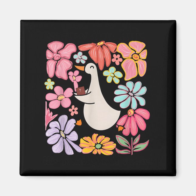 Imán Sorry I'm Late His Timing Not Mine, Funny Christia (Frente)