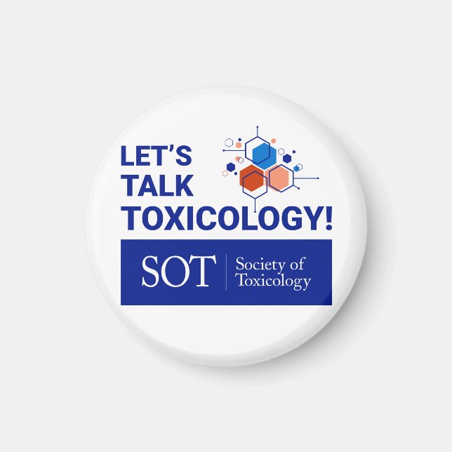 Imán SOT - Hablemos de toxicología - Circle Magnet (Frente)