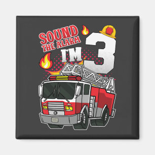 Imán Sound The Alarm I'm 3 Firefighter Square