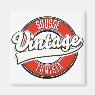 Imán Sousse Túnez logotipo estilo vintage
