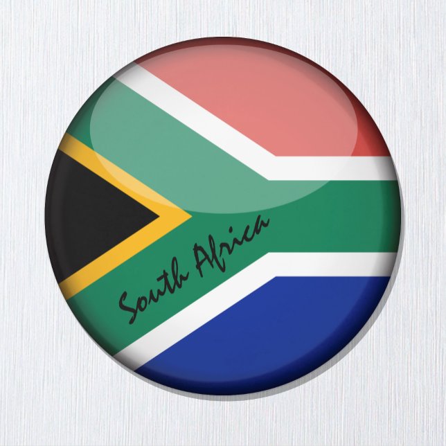 Imán South Africa flag & African - travel/sports fans (Subido por el creador)