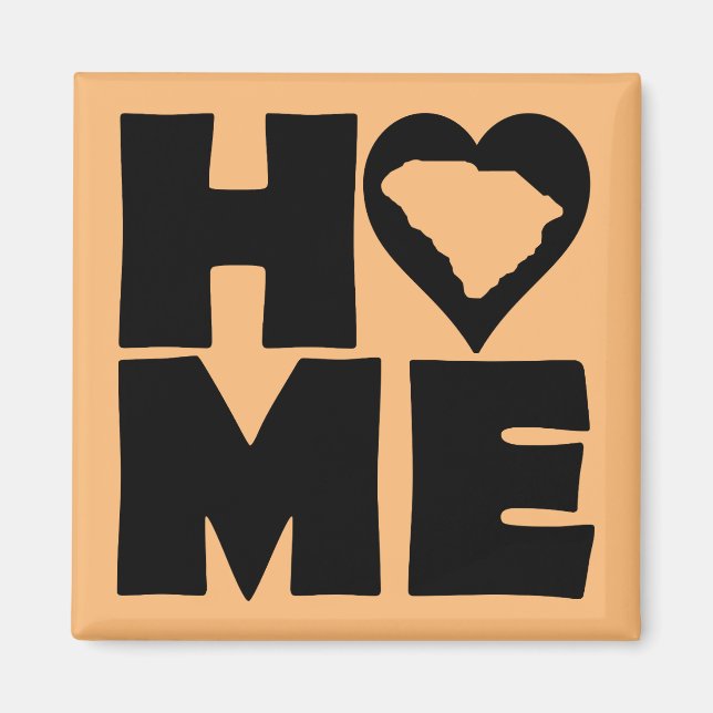 Imán South Carolina Home Heart State Fridge Magnet (Frente)