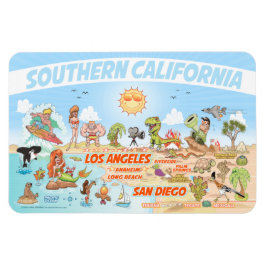 Imán Southern California Beach Paradise Magnet