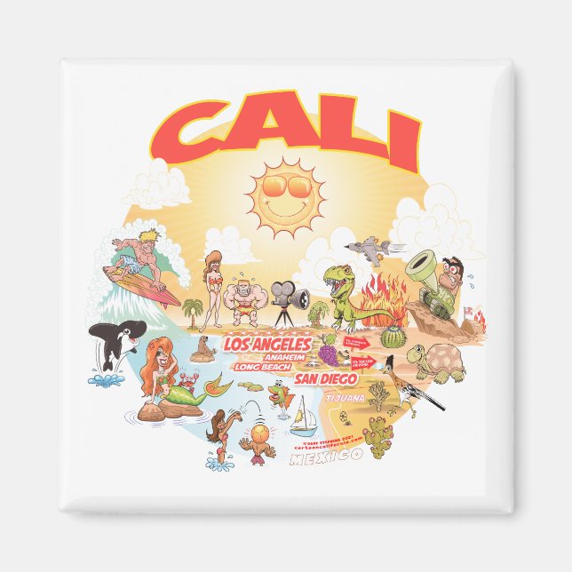 Imán Southern California CALI Magnet (Frente)