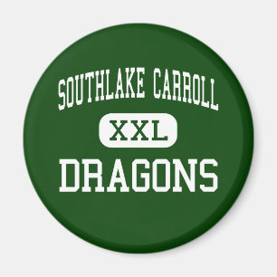 Imán Southlake Carroll - dragones - alto - Southlake
