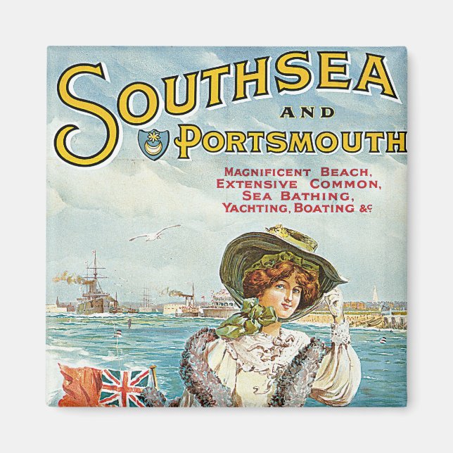 Imán Southsea y Portsmouth (Frente)
