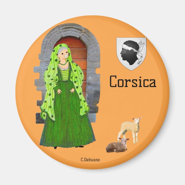Imán Souvenir de Corse, France (Frente)