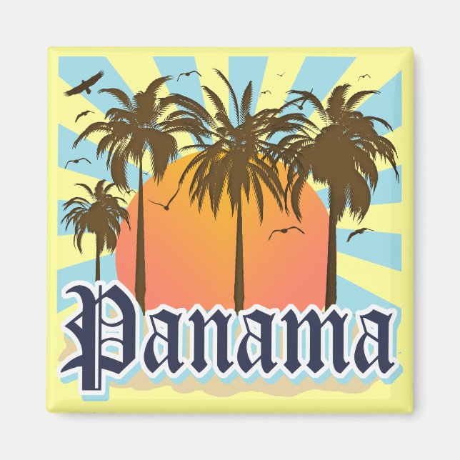 Imán Souvenir de la ciudad de Panamá (Frente)