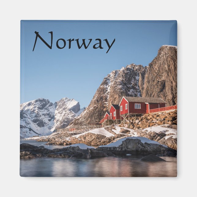 Imán Souvenir de Lofoten Noruega (Frente)