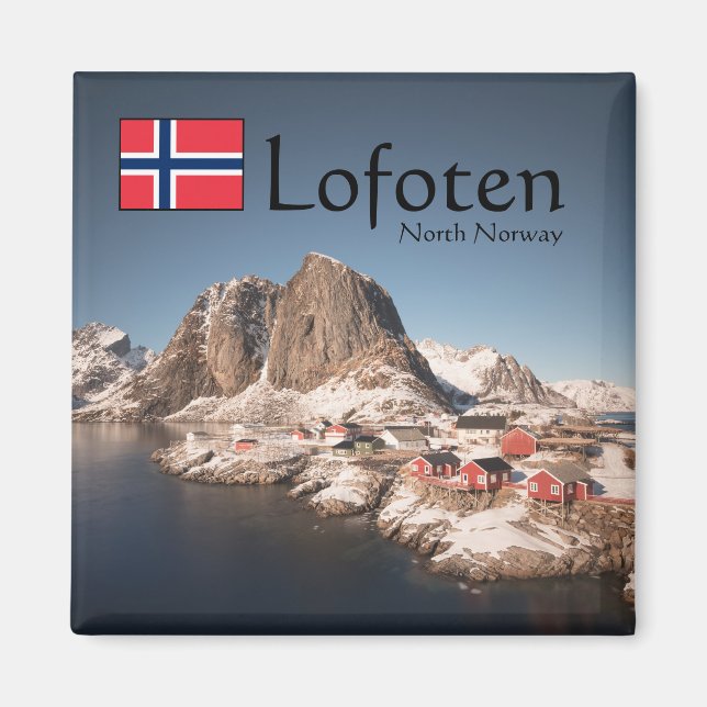 Imán Souvenir de Lofoten Noruega (Frente)