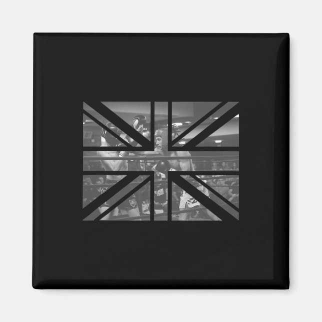 Imán Souvenir de Londres British Flag Boxing Match Funk (Frente)