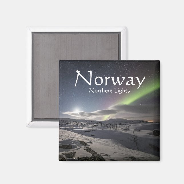 Imán Souvenir de Noruega (Anverso/Reverso)
