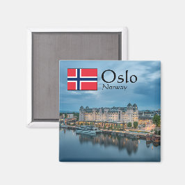 Imán Souvenir de Noruega de Oslo