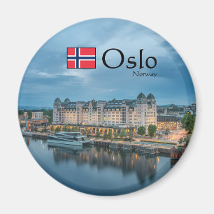 Imán Souvenir de Noruega de Oslo