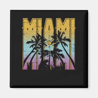 Imán Souvenir de vacaciones de Miami - Aparato de playa